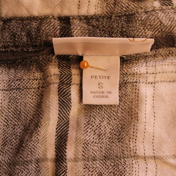 Westport 1962 Super Soft Lightweight Flannel, Roll Tab Sleeves, sz Small PETITE - Picture 9 of 11